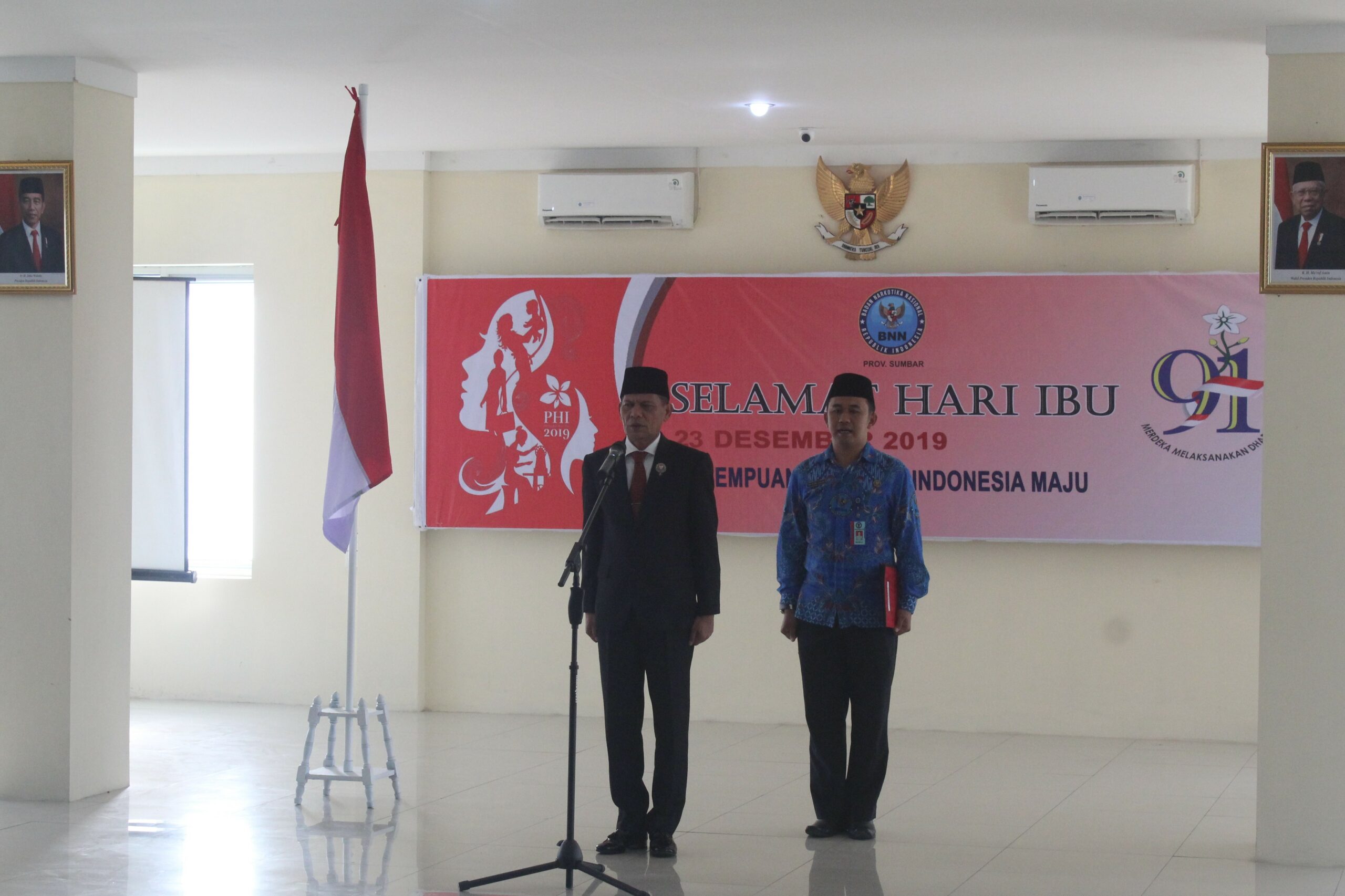 BNNP SUMBAR GELAR UPACARA PERINGATAN HARI IBU KE-91 TAHUN 2019