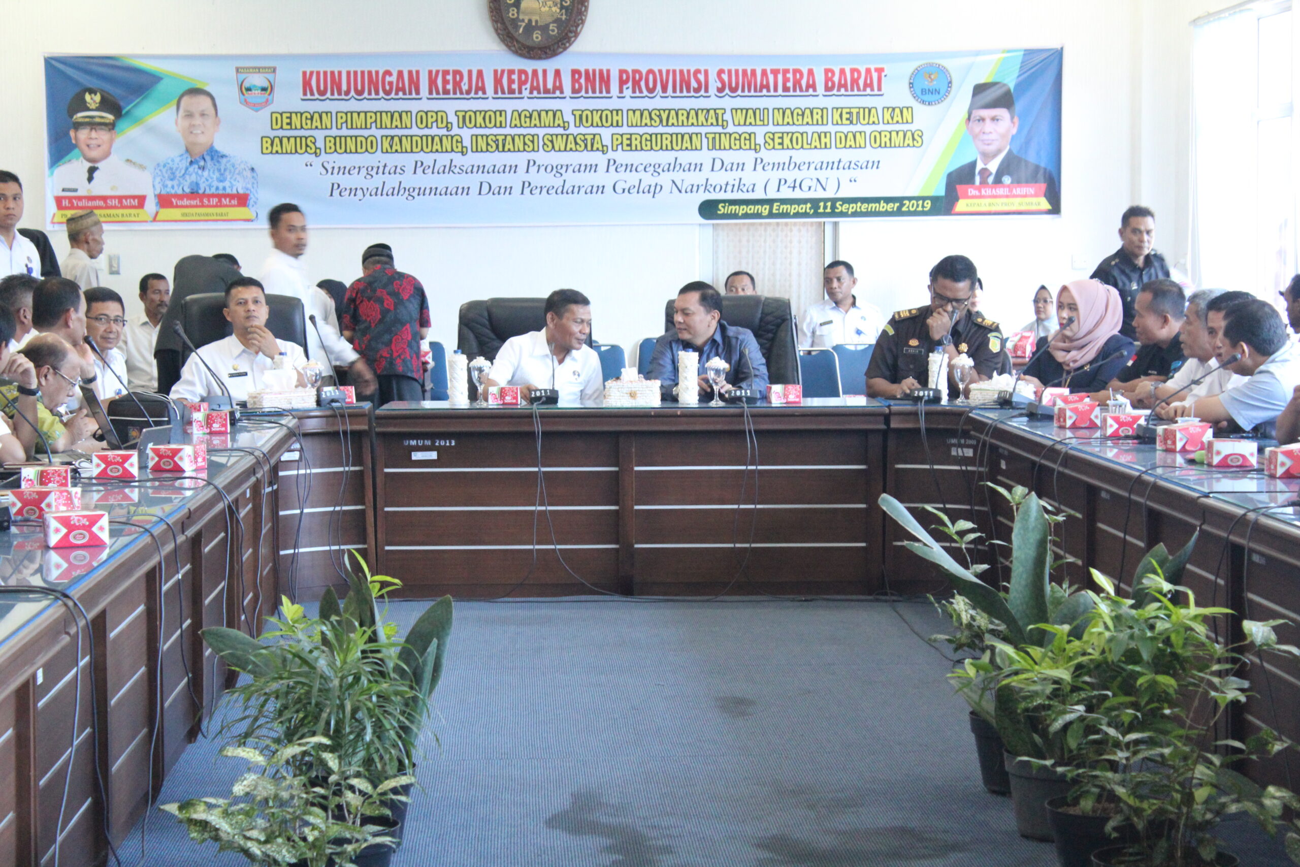 Kunker Ka BNNP Sumbar ke Kabupaten Pasaman Barat
