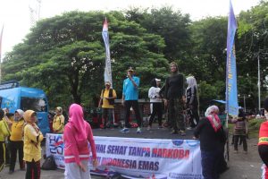 PRA HANI 2019, BNNP SUMBAR GELAR SENAM JANTUNG SEHAT