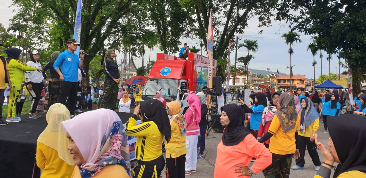 PRA HANI 2019, BNNP SUMBAR GELAR SENAM JANTUNG SEHAT
