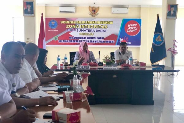 BNNP Sumbar Undang KPPN Padang Sosialiasi Zona Integritas
