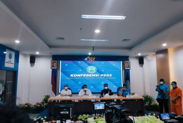 Press Release Badan Narkotika Nasional Mengenai Sindikat Jaringan Narkoba Internasional