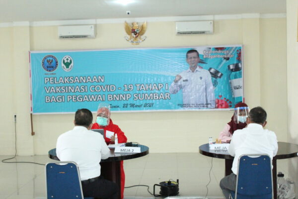 BNNP Sumatera Barat Sudah Vaksin