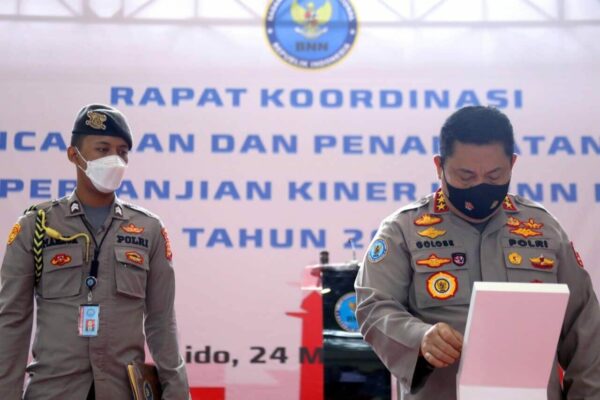Rapat Koordinasi Perencanaan Dan Penandatanganan Perjanjian Kinerja BNN RI Tahun 2021