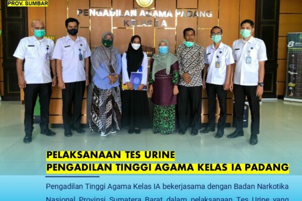 PELAKSANAAN TEST URINE BAGI PEGAWAI PENGADILAN AGAMA PADANG KELAS IA