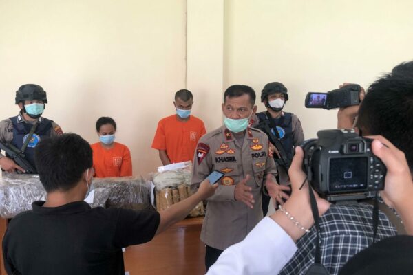 PRESS RELEASE PENGUNGKAPAN GANJA 22 KG DI BUKITTINGGI