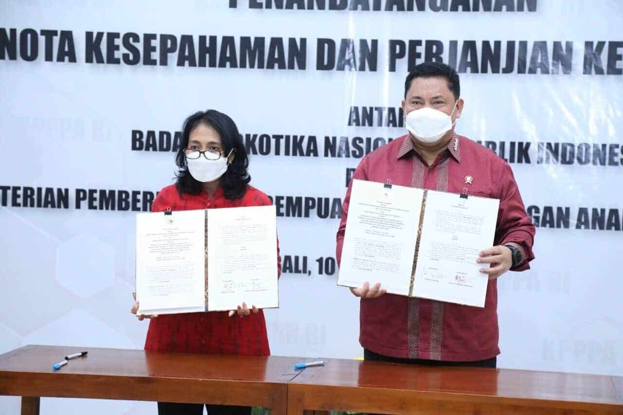 BNN PERKUAT KERJA SAMA DENGAN KEMENTERIAN PPPA DALAM WAR ON DRUGS