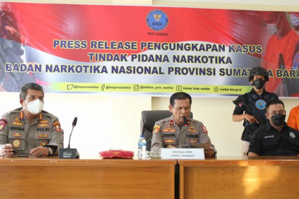 BNNP SUMBAR TANGKAP BANDAR DAN KARUNGI 50KG NARKOTIKA JENIS GANJA