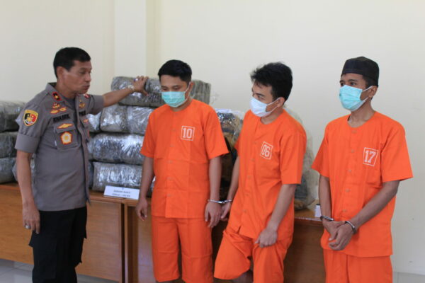 BANDAR LAPAS KEMBALI BERAKSI BNNP SUMBAR TANGKAP 200 KG GANJA KERING