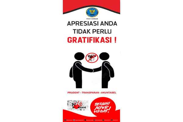 BADAN NARKOTIKA NASIONAL PROVINSI SUMATERA BARAT MEMBERIKAN PELAYANAN SEPENUH HATI STOP GRATIFIKASI