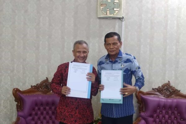 Penandatanganan Nota Kesepahaman Antara Badan Narkotika Nasional Provinsi Sumatera Barat dengan Lembaga Penyiaran Publik Radio Republik Indonesia Padang (LPP RRI Padang).